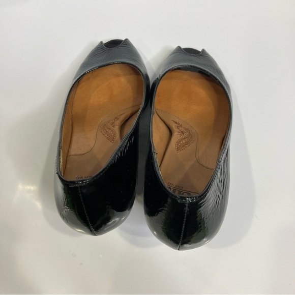 Sofft black patent leather heels pumps peep toe size‎ 7.5 dressy black tie - Picture 8 of 10